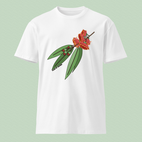 Australian Gumnut Flower & Leaves T-Shirt Adult Unisex