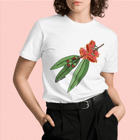 Australian Gumnut Flower & Leaves T-Shirt Adult Unisex
