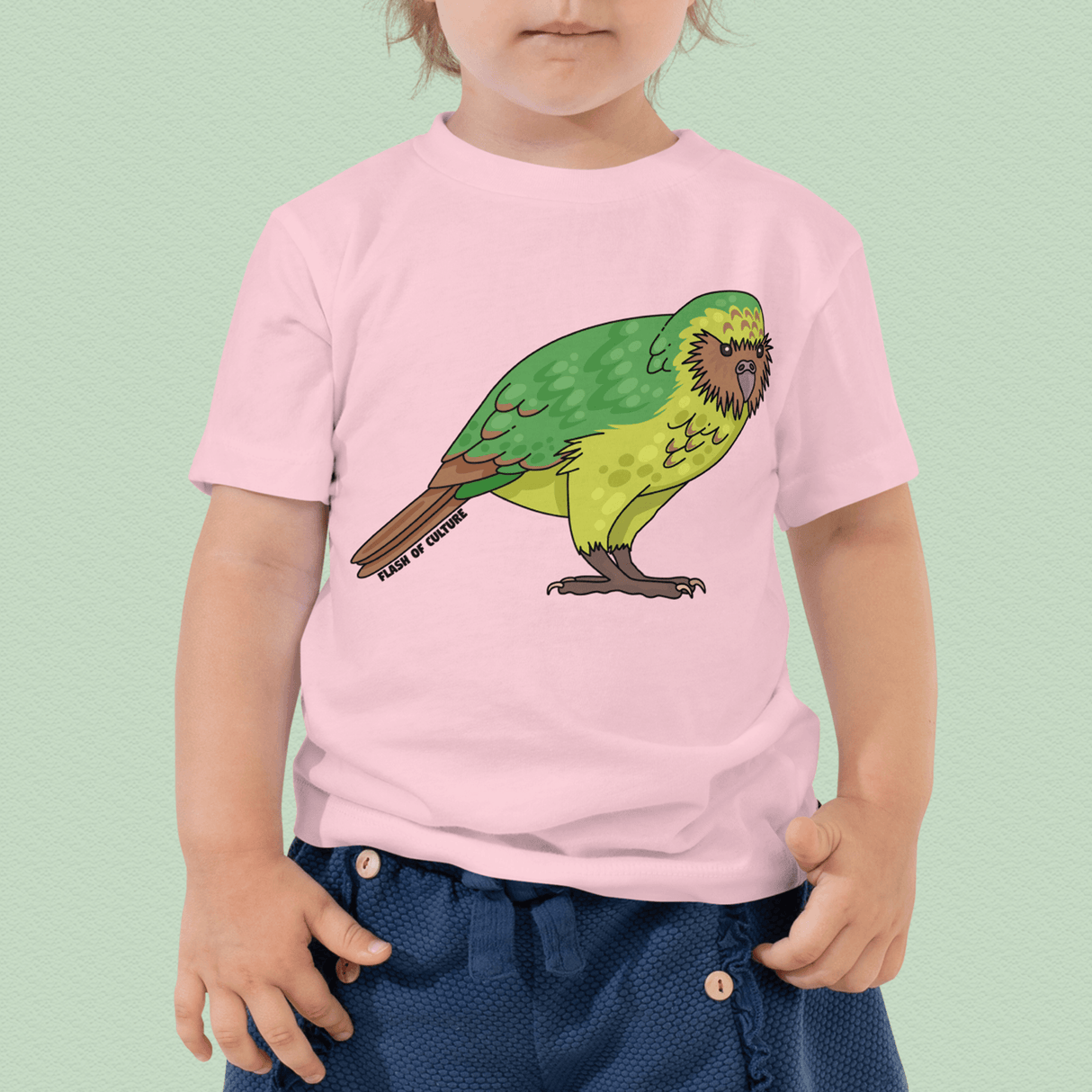 New Zealand Kakapo T-Shirt Kids Size 2-5 years