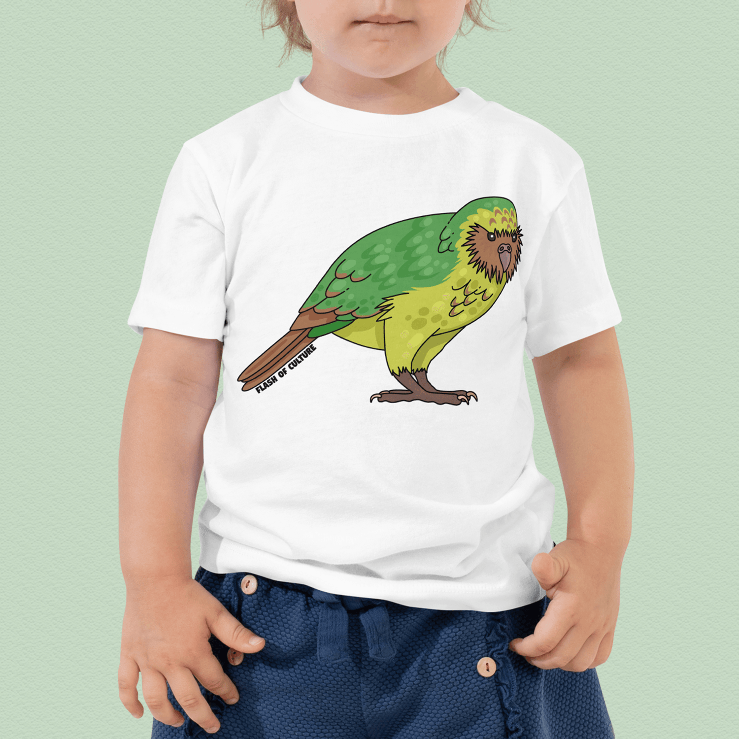 New Zealand Kakapo T-Shirt Kids Size 2-5 years