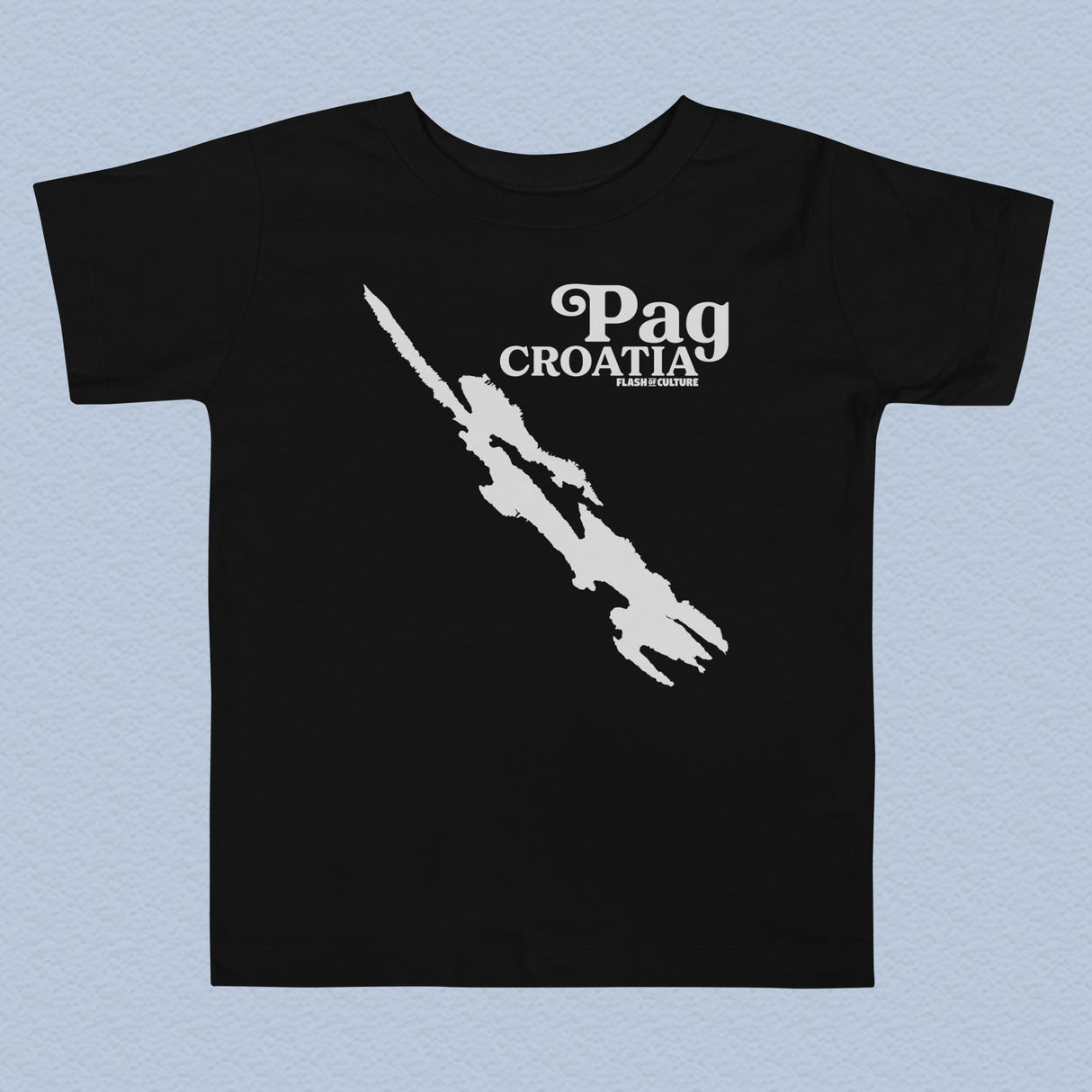 Pag Island Croatia Map T-Shirt Kids Size 2-5 years