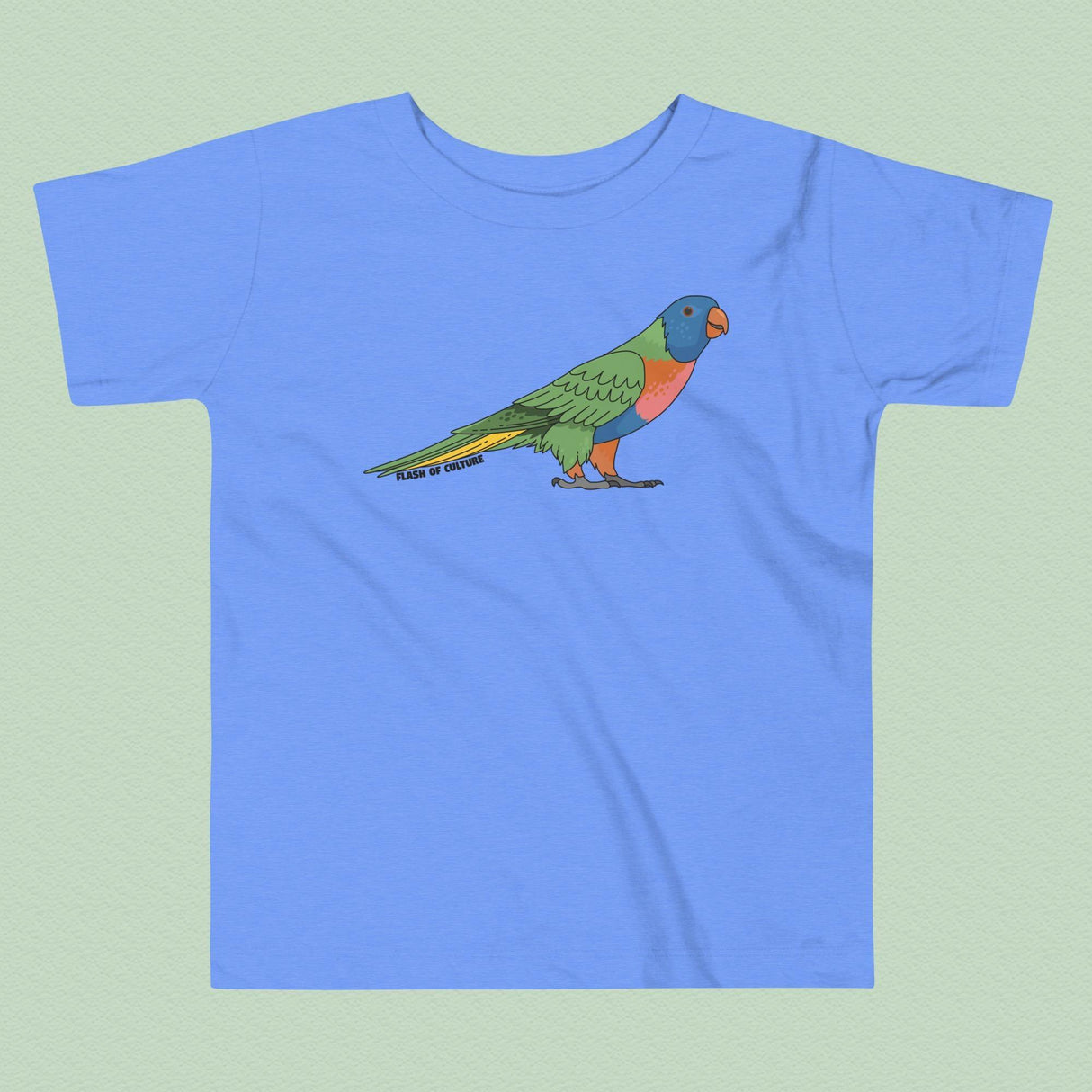 Rainbow Lorikeet T-Shirt Kids Size 2-5 years