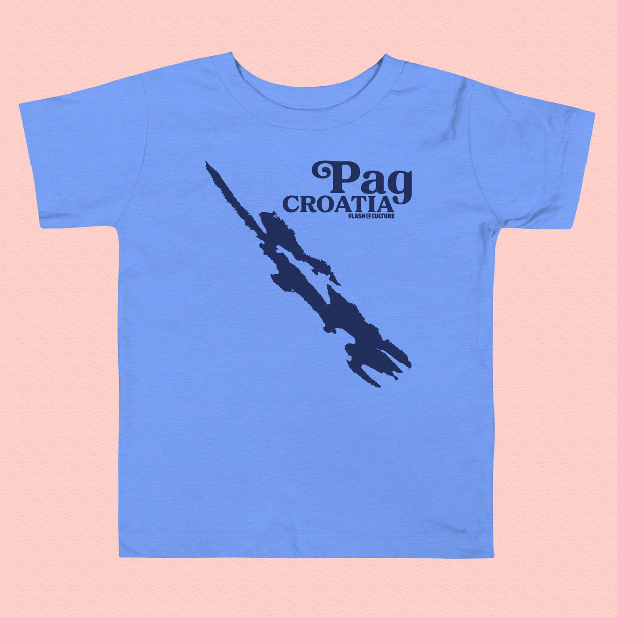 Pag Island Croatia Map T-Shirt Kids Size 2-5 years