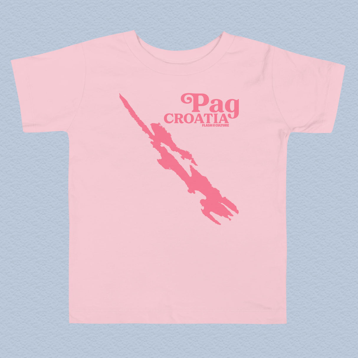 Pag Island Croatia Map T-Shirt Kids Size 2-5 years