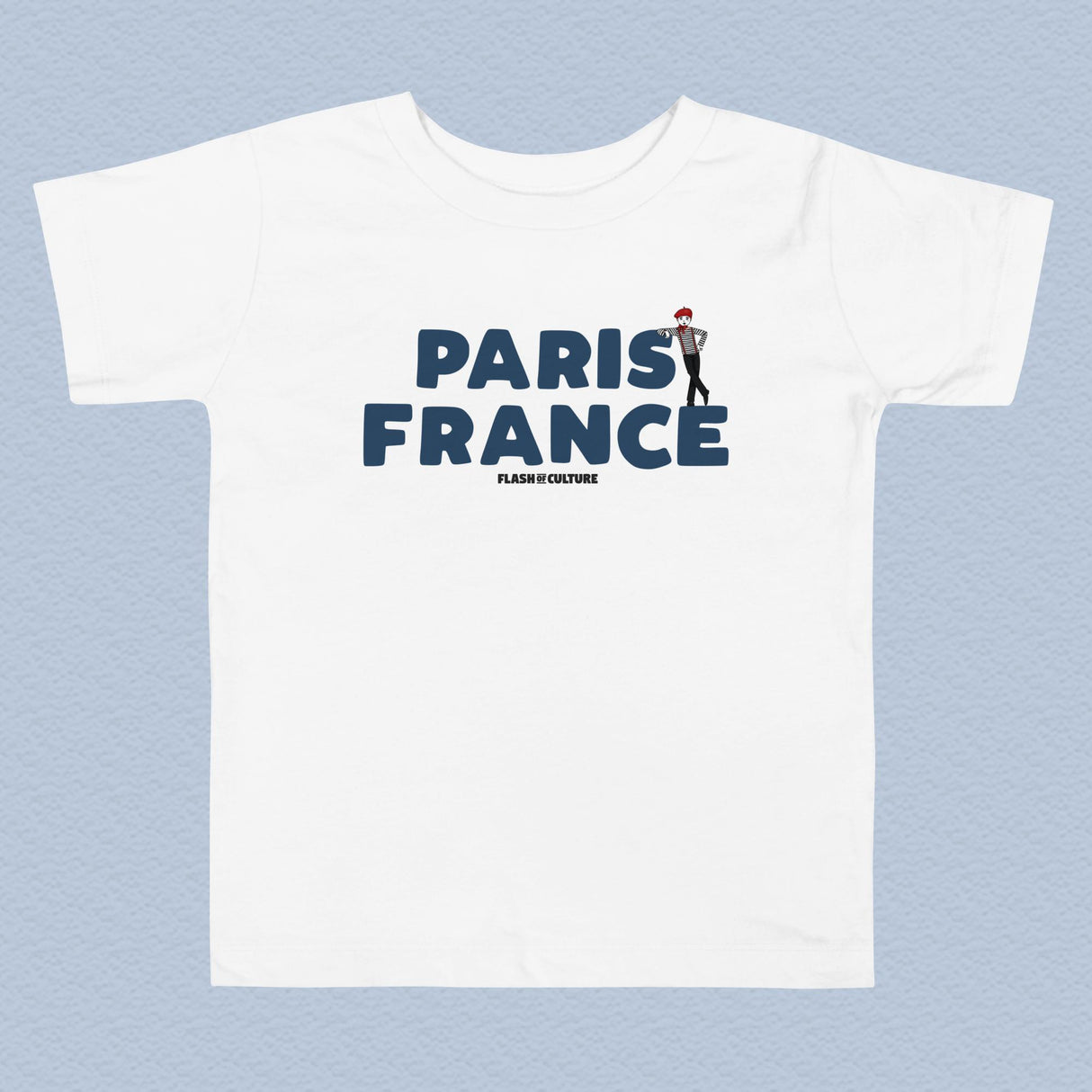 Paris France Mime T-Shirt Kids Size 2-5 years