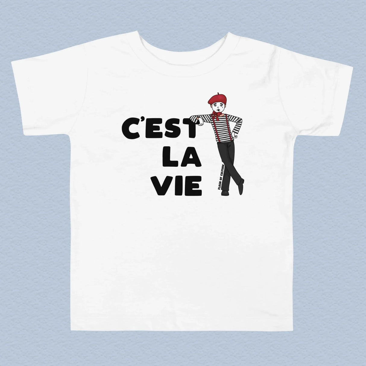 C'est La Vie T-Shirt Kids, French Tshirts Size 2-5 years