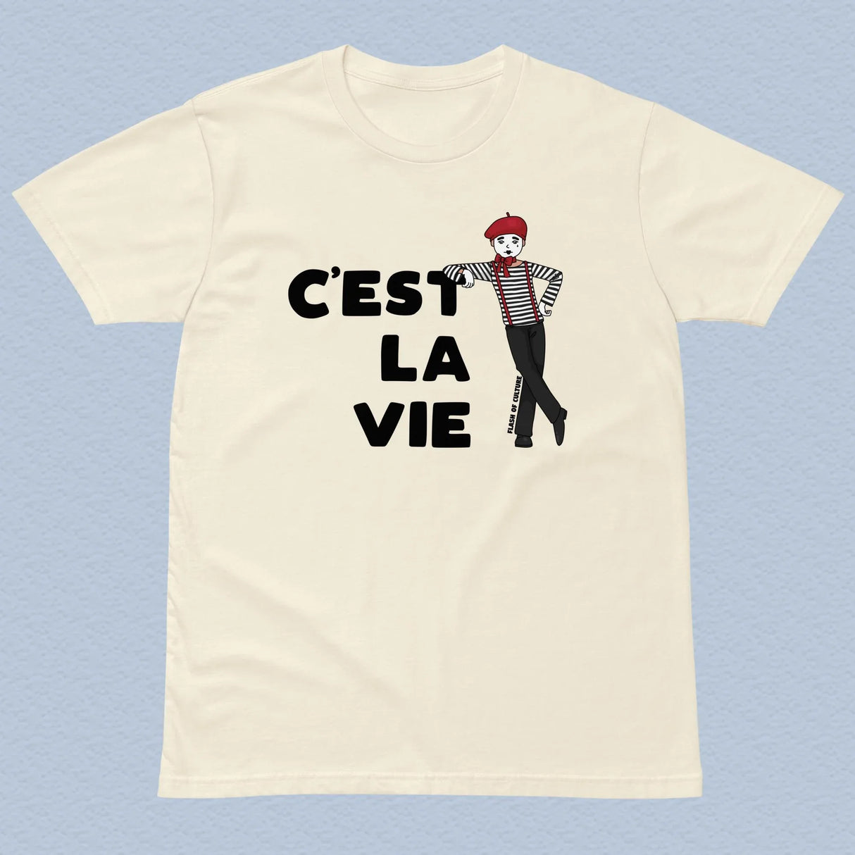 C'est La Vie Mime, French T-Shirt Adult Unisex