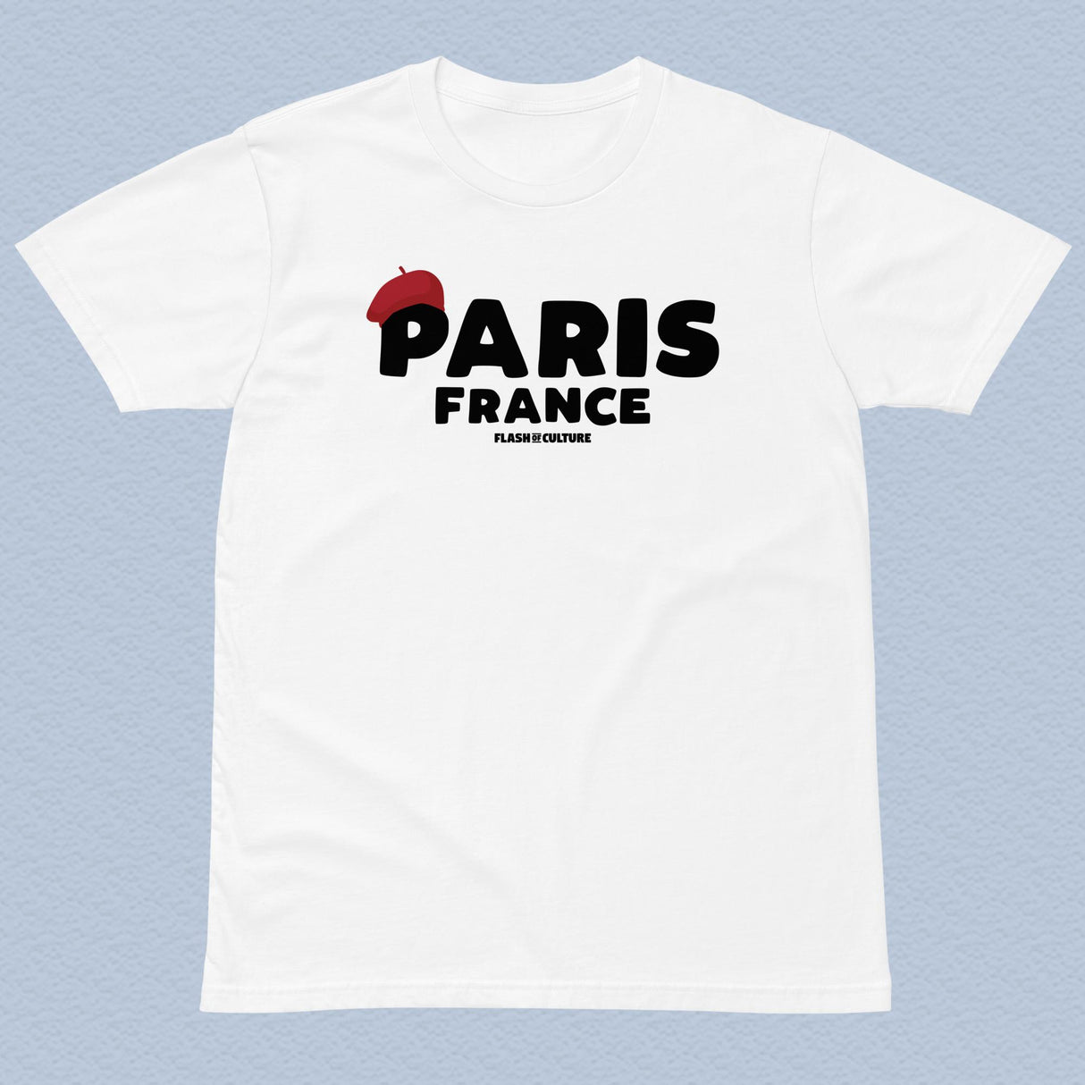 Paris France Beret T-Shirt Adult Unisex