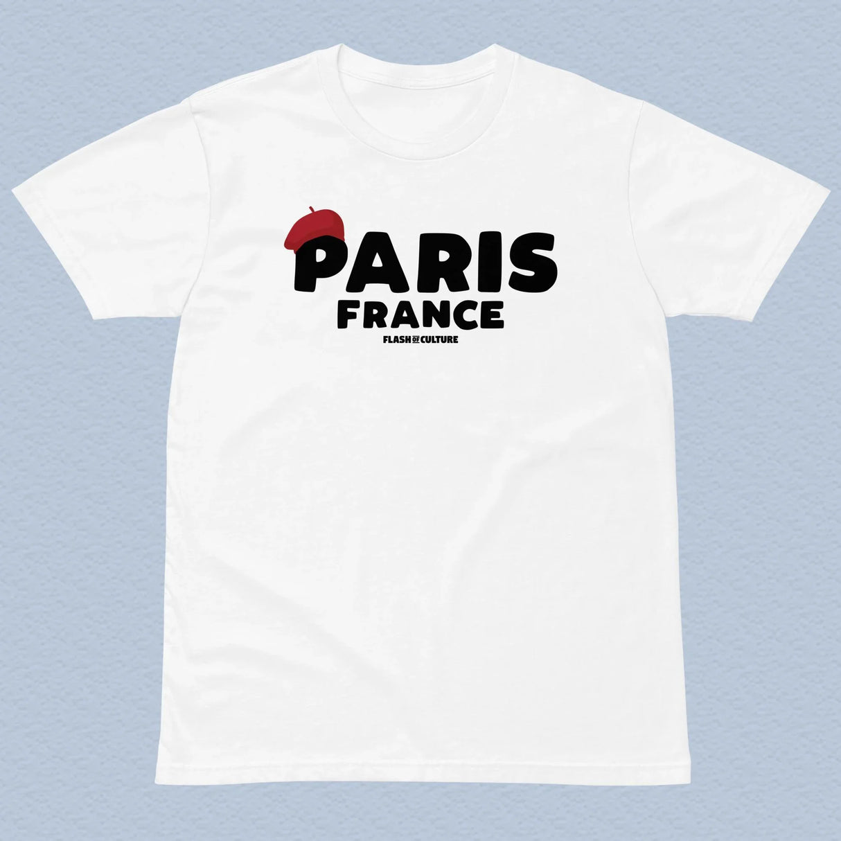 Paris France Beret T-Shirt Adult Unisex