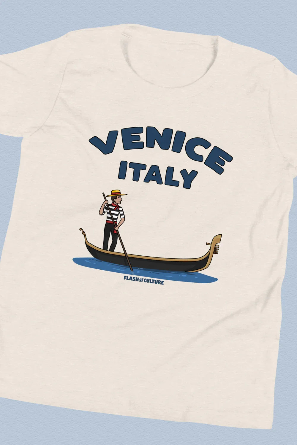 Venice Italy Gondola T-Shirt Kids Youth Size 6+ years