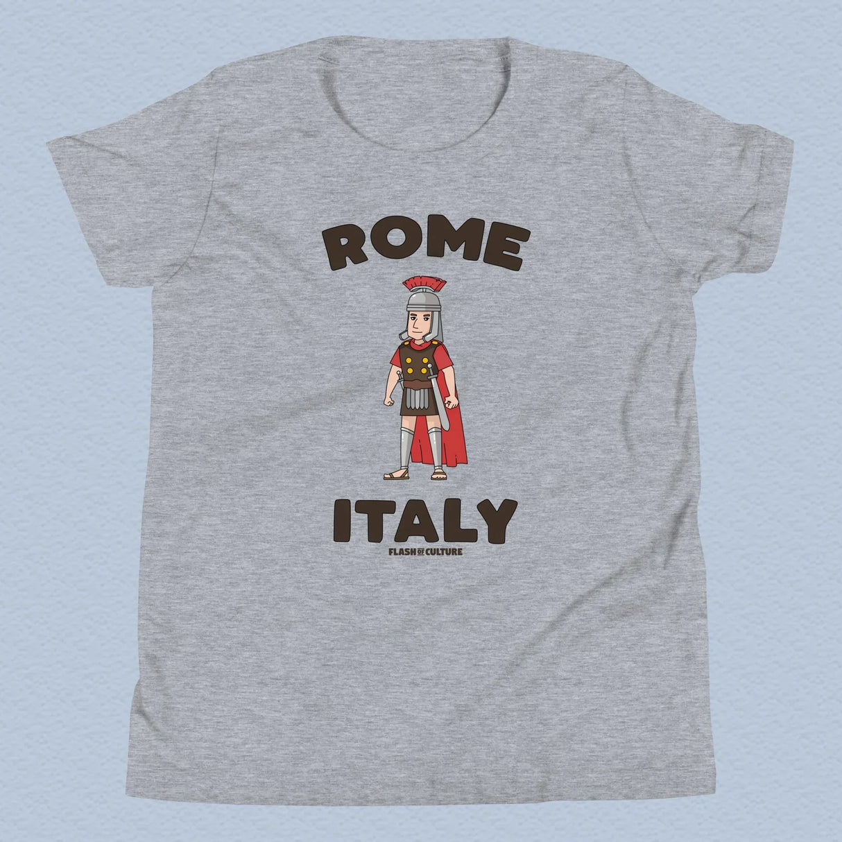 Rome Italy Gladiator T-Shirt Kids Youth Size 6+ years