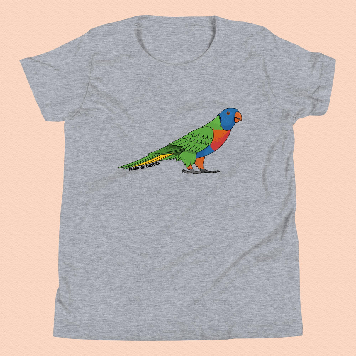Australian Rainbow Lorikeet T-Shirt Kids Youth Size 6+ years