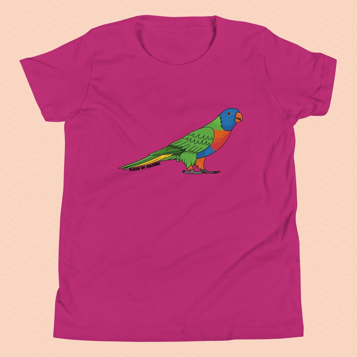 Australian Rainbow Lorikeet T-Shirt Kids Youth Size 6+ years