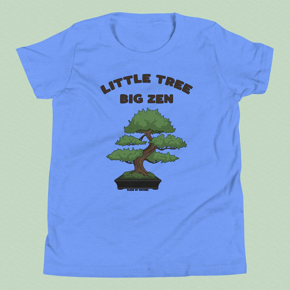 Bonsai, Small Tree, Big Zen T-Shirt Kids Youth Size 6+ years