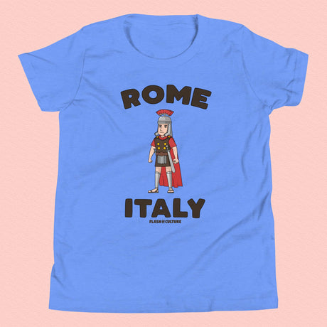 Rome Italy Gladiator T-Shirt Kids Youth Size 6+ years