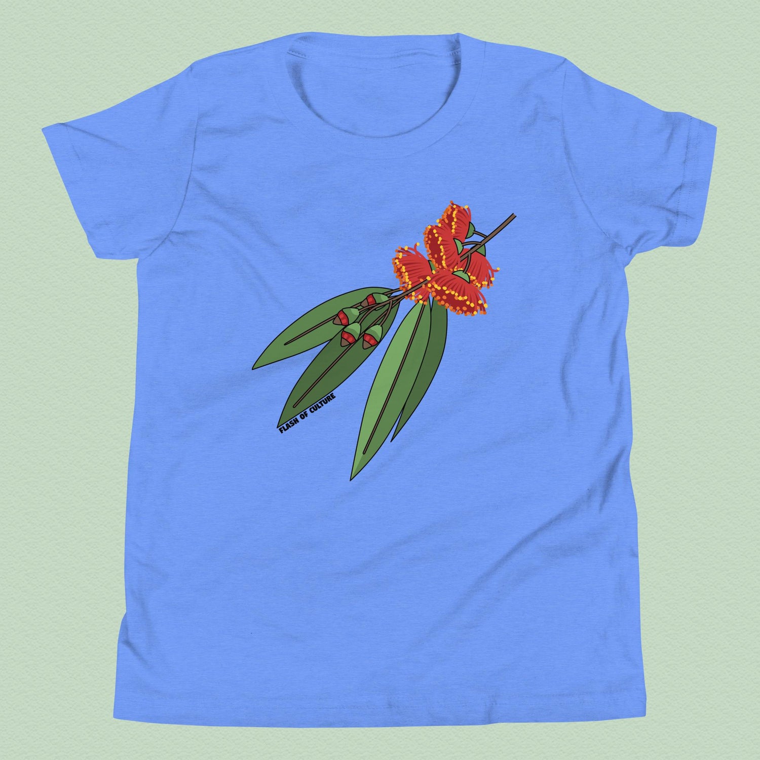 Australian Gumnuts Flower T-Shirt Kids Youth Size 6+ years