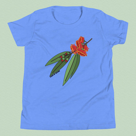 Australian Gumnuts Flower T-Shirt Kids Youth Size 6+ years
