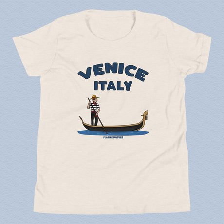 Venice Italy Gondola T-Shirt Kids Youth Size 6+ years