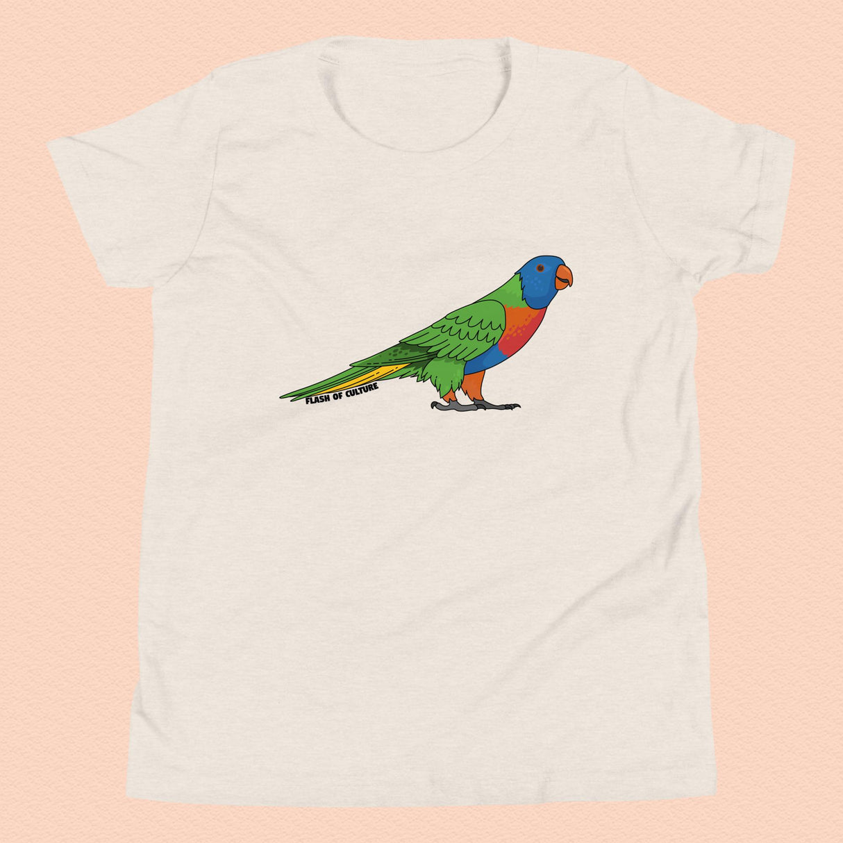 Australian Rainbow Lorikeet T-Shirt Kids Youth Size 6+ years