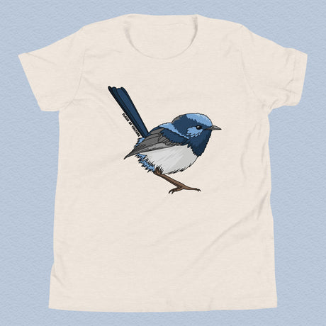 Superb Fairy Wren T-Shirt Kids Youth Size 6+ years
