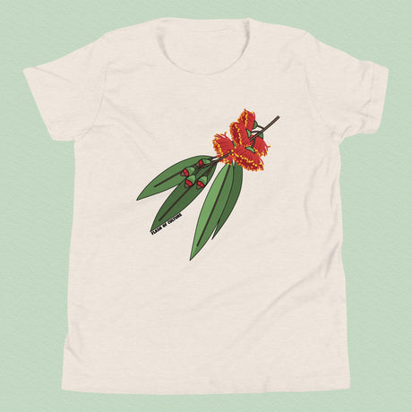 Australian Gumnuts Flower T-Shirt Kids Youth Size 6+ years