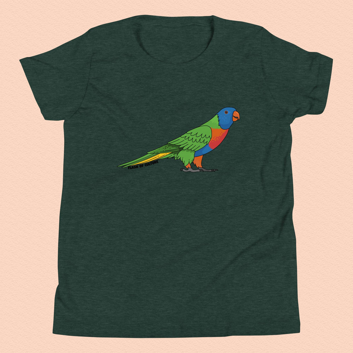 Australian Rainbow Lorikeet T-Shirt Kids Youth Size 6+ years