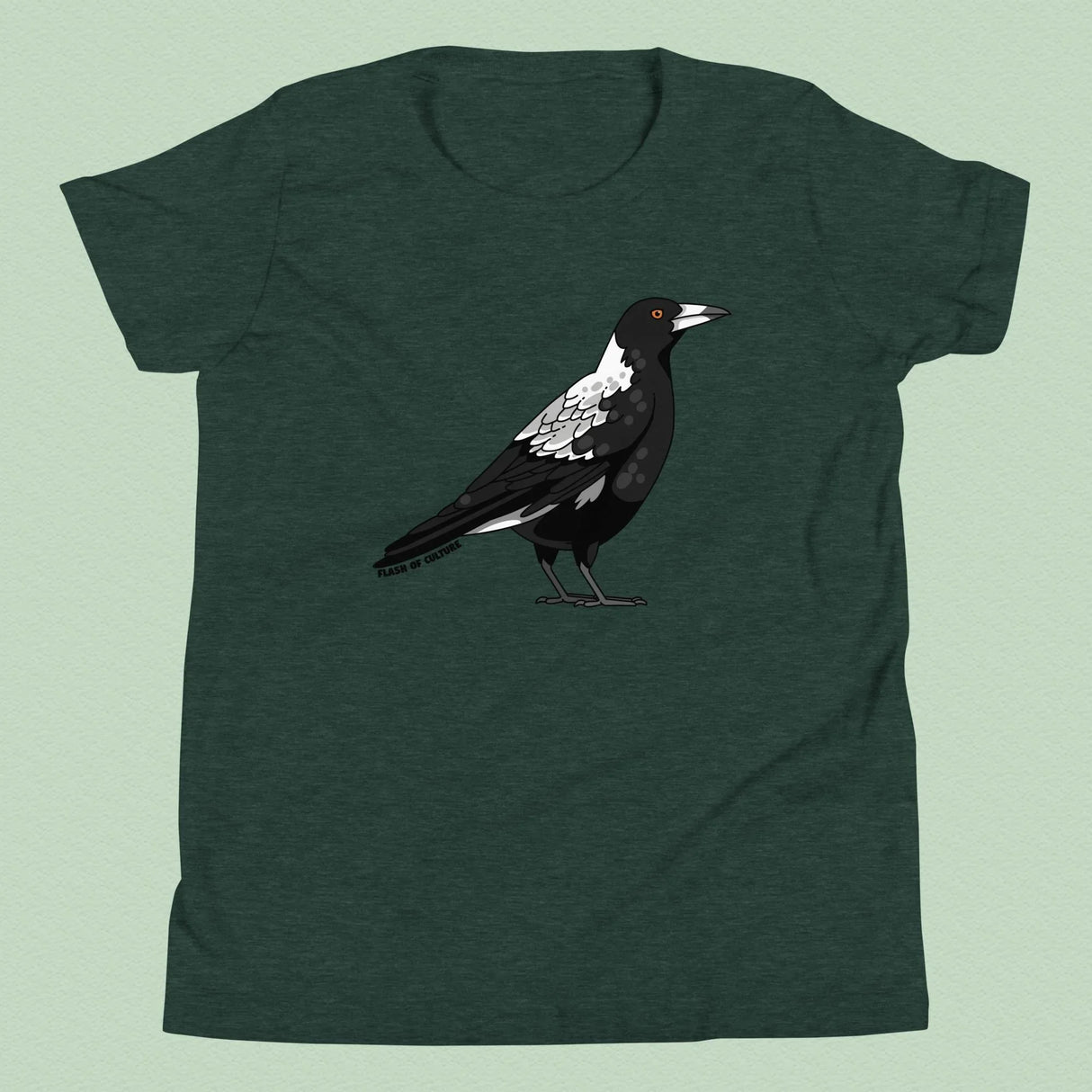 Australian Magpie T-Shirt Kids Youth Size 6+ years