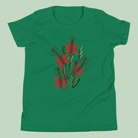 Australian Bottlebrush T-Shirt Kids Youth Size 6+ years