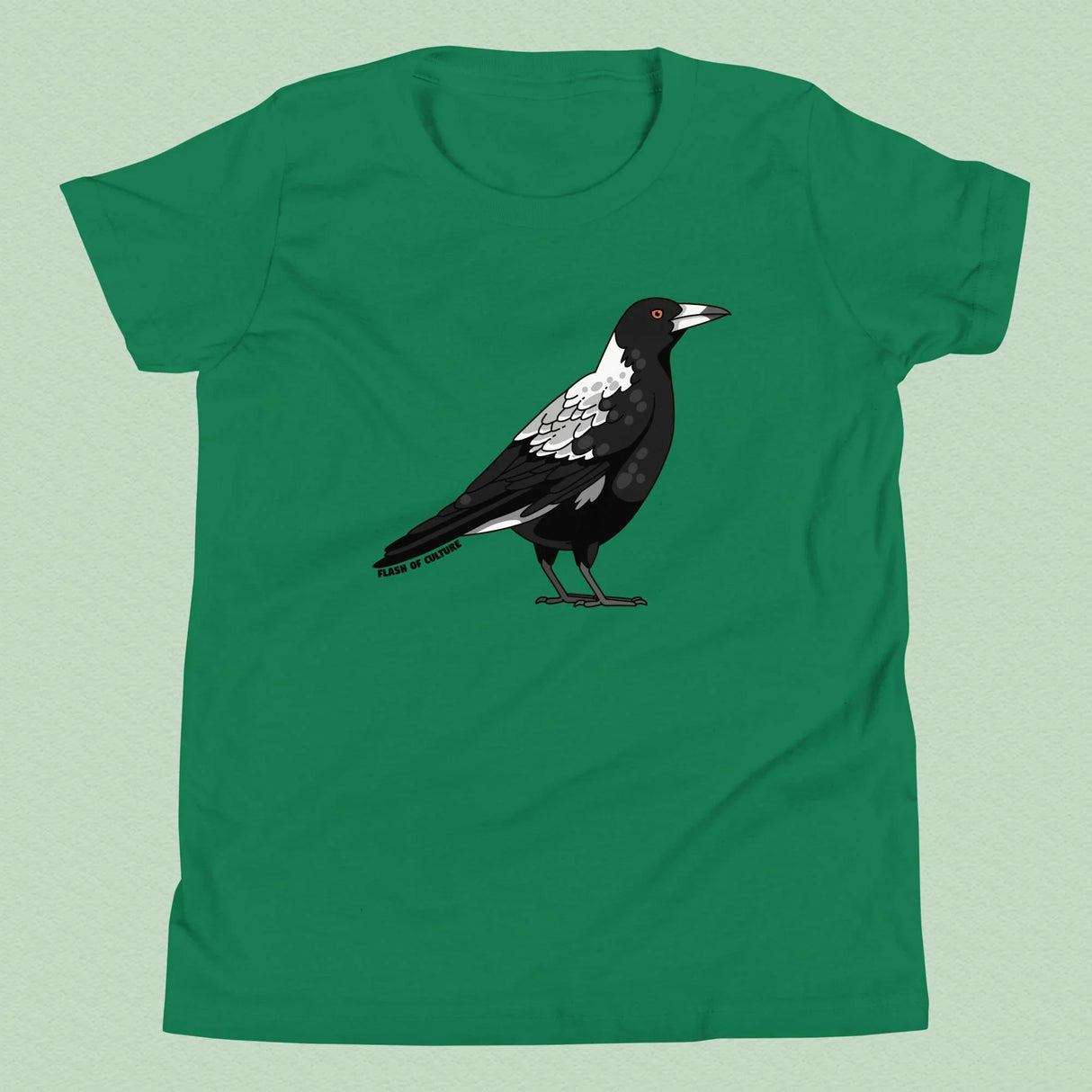 Australian Magpie T-Shirt Kids Youth Size 6+ years