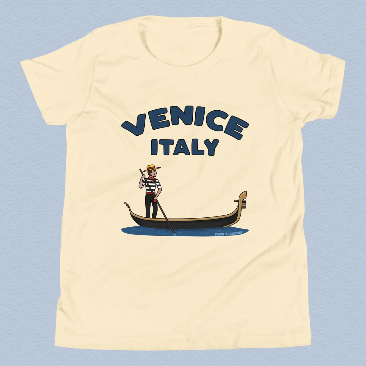 Venice Italy Gondola T-Shirt Kids Youth Size 6+ years