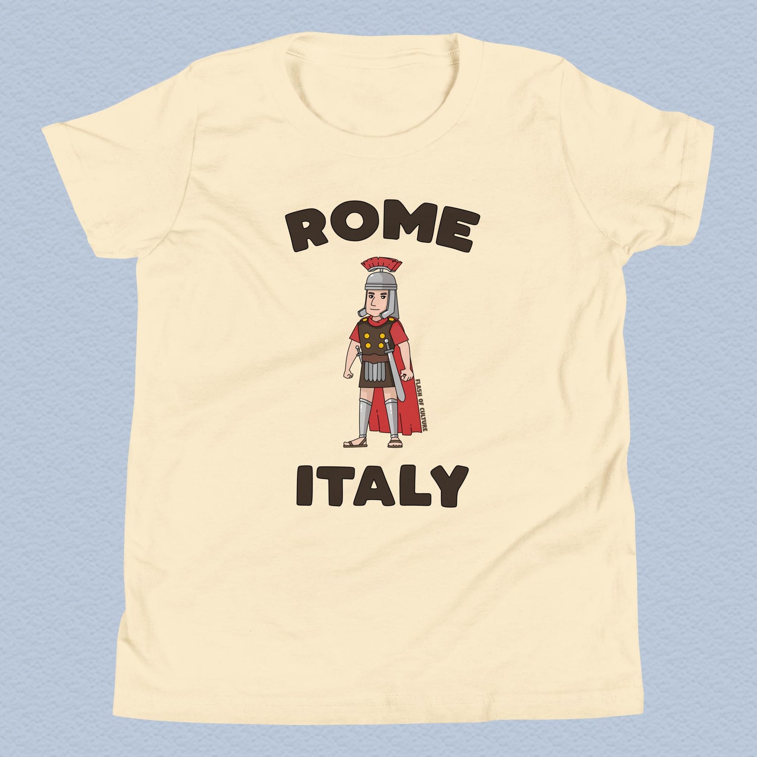 Rome Italy Gladiator T-Shirt Kids Youth Size 6+ years