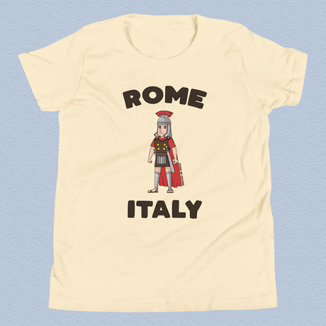 Rome Italy Gladiator T-Shirt Kids Youth Size 6+ years