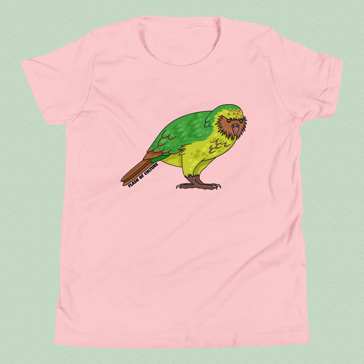 New Zealand Kakapo T-Shirt Kids Youth Size 6+ years