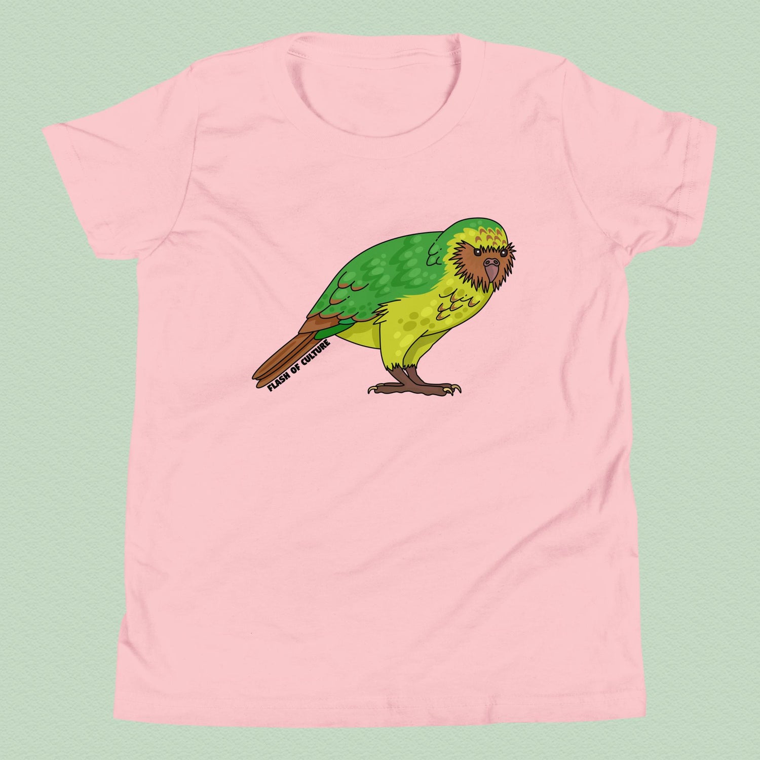 New Zealand Kakapo T-Shirt Kids Youth Size 6+ years