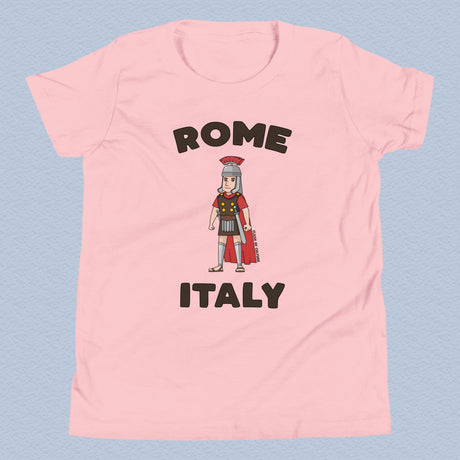 Rome Italy Gladiator T-Shirt Kids Youth Size 6+ years
