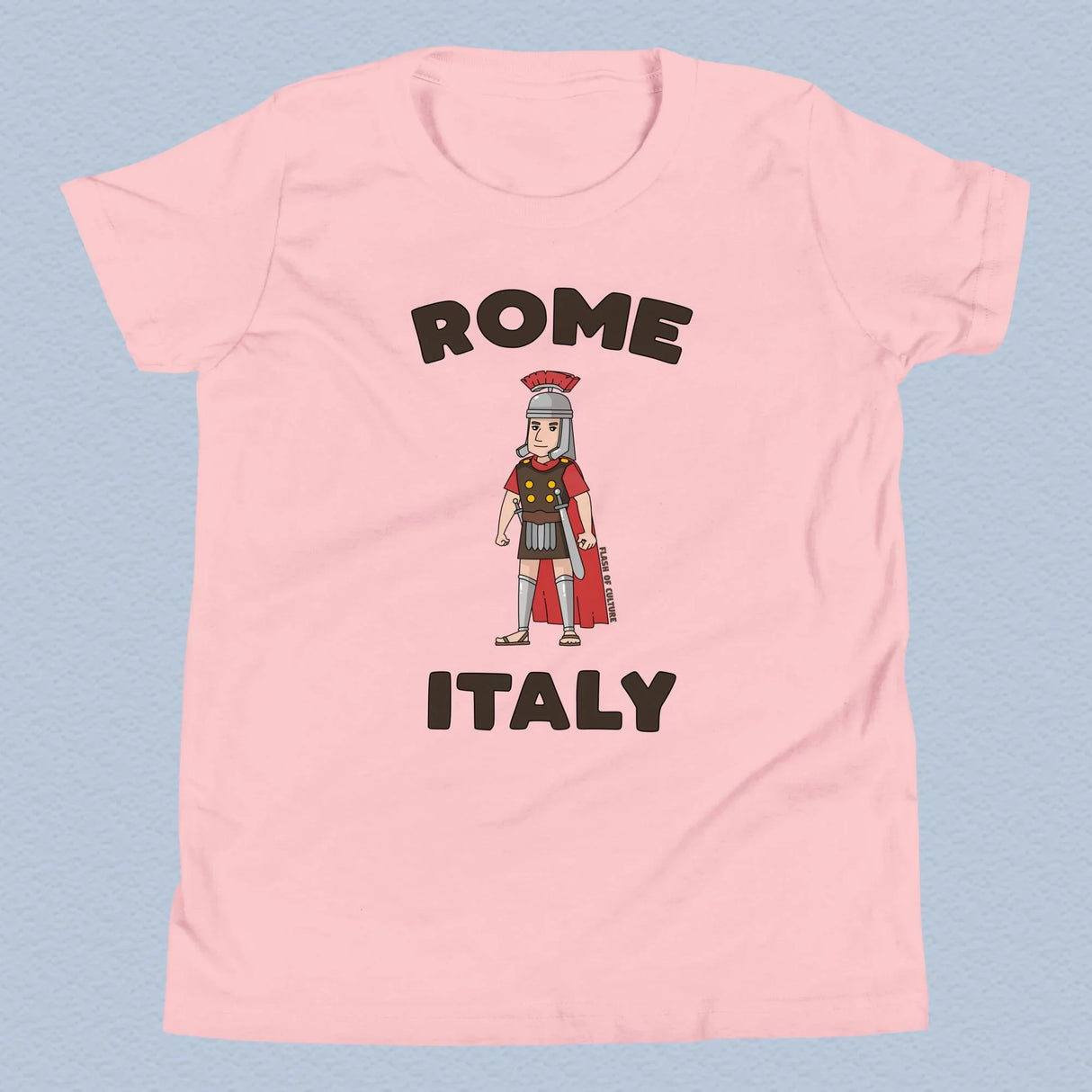 Rome Italy Gladiator T-Shirt Kids Youth Size 6+ years