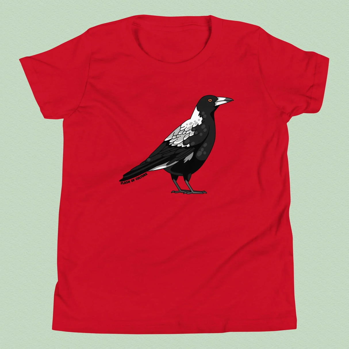Australian Magpie T-Shirt Kids Youth Size 6+ years