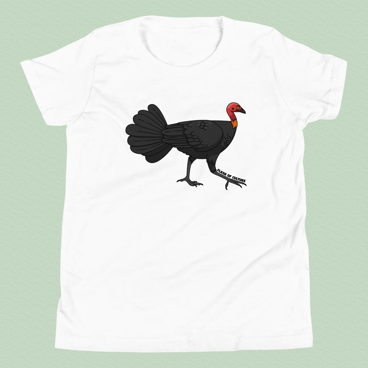 Australian Bush Turkey T-Shirt Kids Youth Size 6+ years