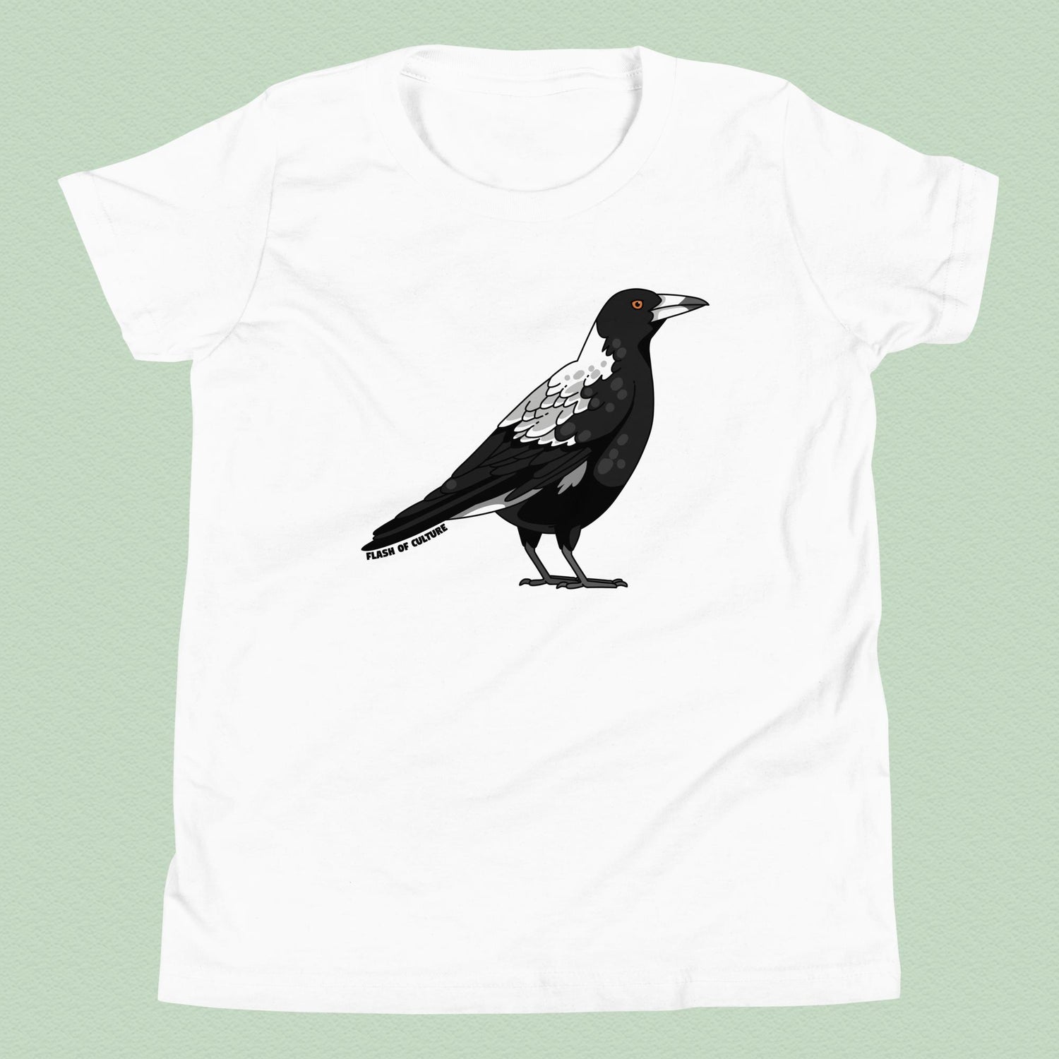 Australian Magpie T-Shirt Kids Youth Size 6+ years