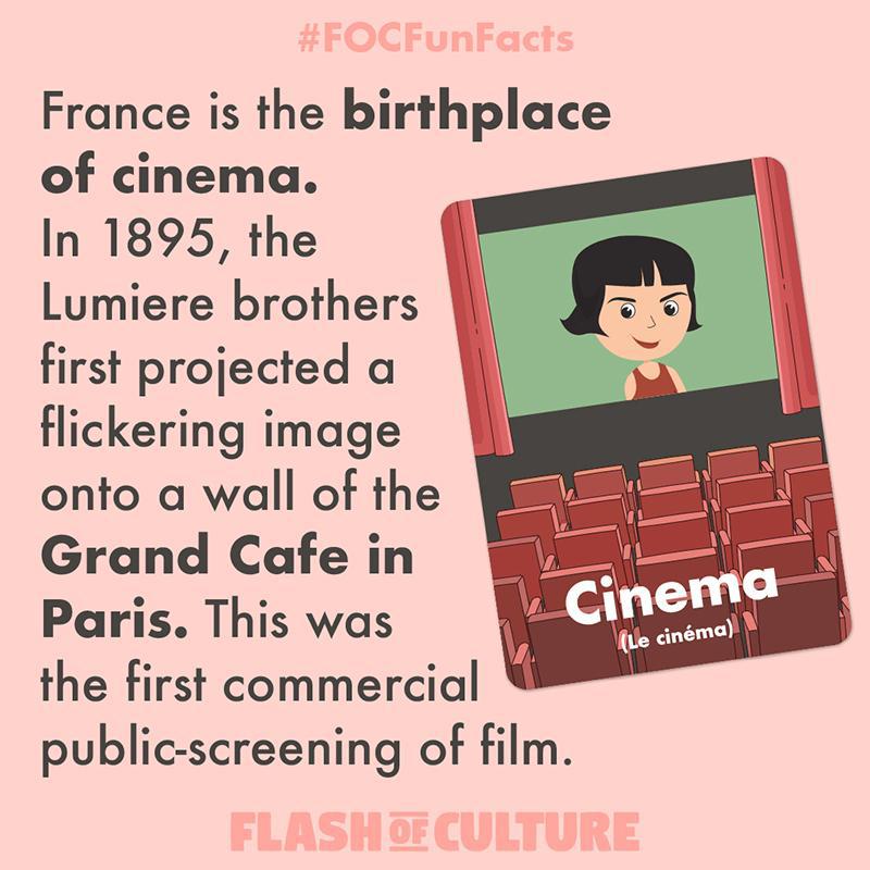 France the birth place of cinema fun fact
