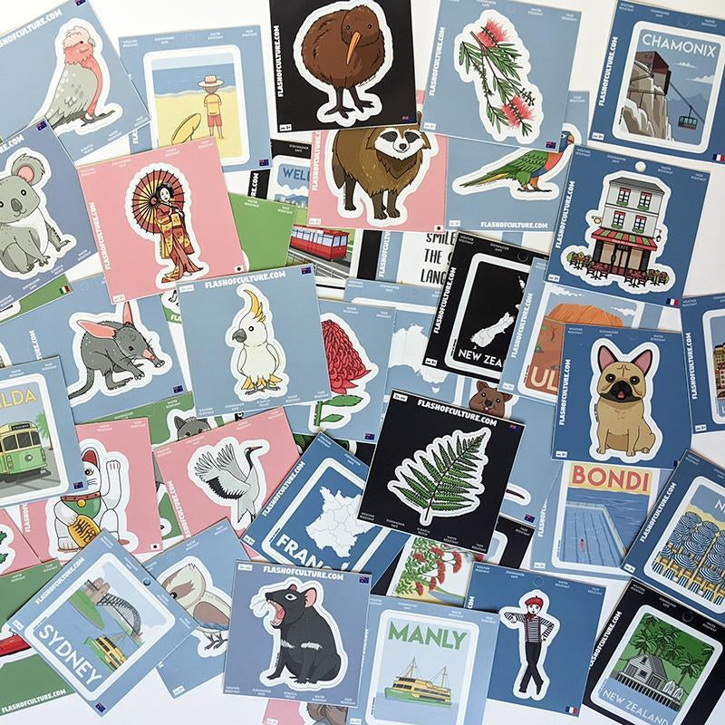 Durable vinyl stickers that are waterproof-Flash of Culture™