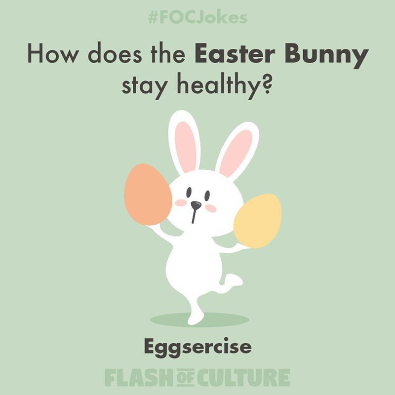 How does the Easter Bunny stay healthy?