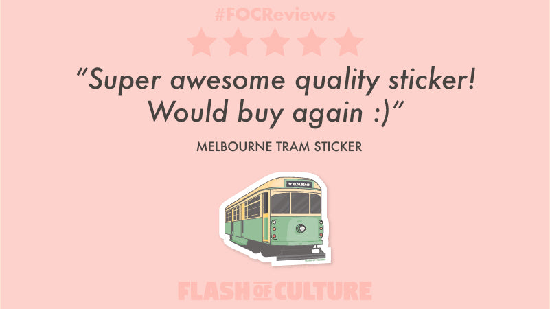 Melbourne tram sticker