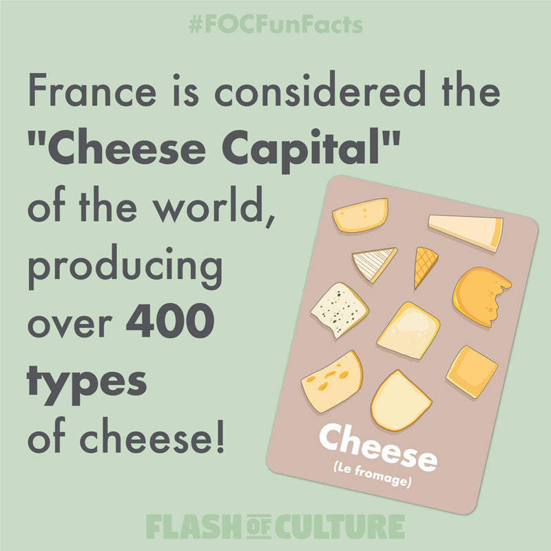 France is the cheese capital of the world