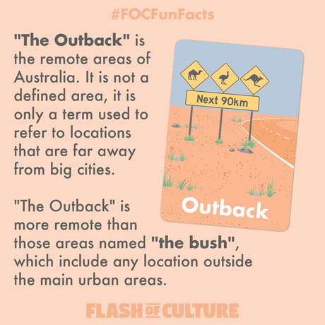 Difference between the bush and the outback