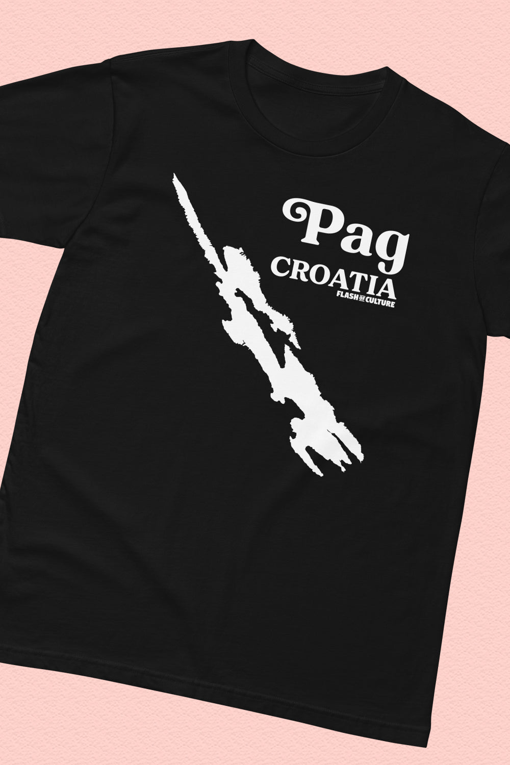 Pag Island Croatian Map T-Shirt