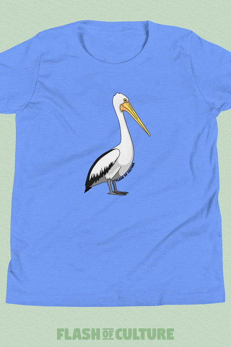 Australian Pelican Kids T-Shirt Kids Youth Size 6+ years