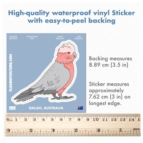 Galah Sticker, Australian Galah Sticker, Bird Stickers