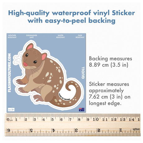 Australian Quoll Sticker, Australian Bird stickers