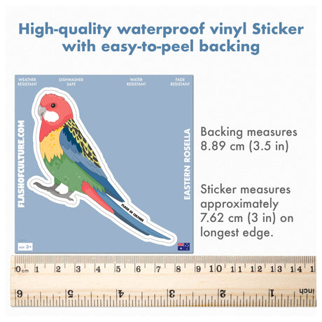 Australian Rosella Sticker, Australian Animal stickers